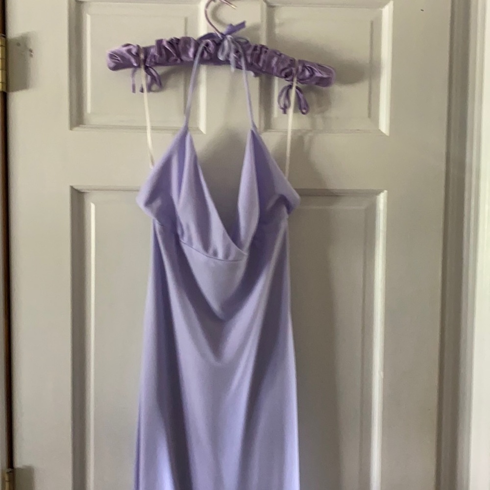 Lilac floor length dress